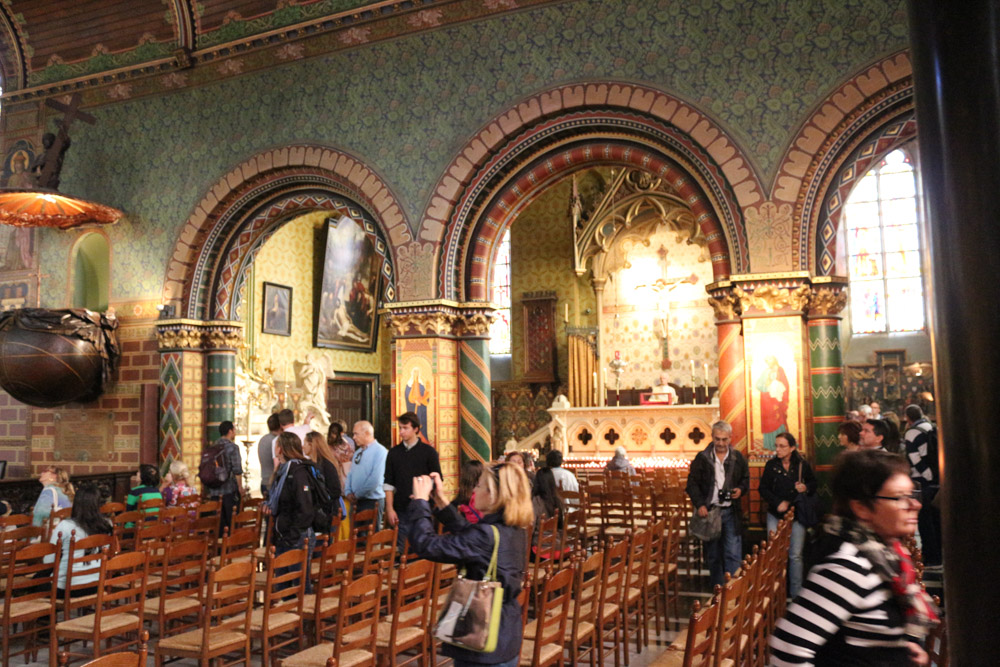 The relic of the supposed blood of Christ is shown in the Basilica of the Holy Blood
