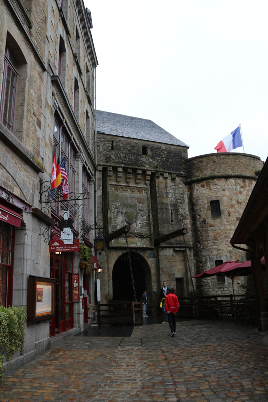 Main entrance to the village below the abbey