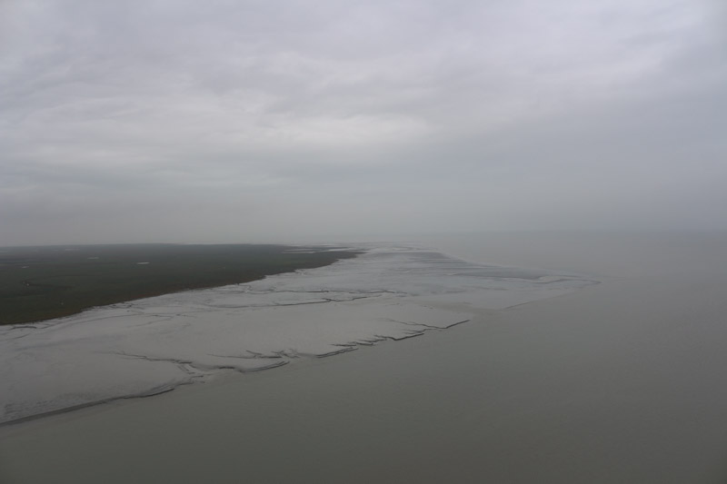 View over the waters around the island