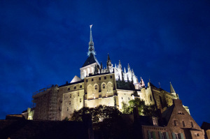 Mont-Saint-Michel at night