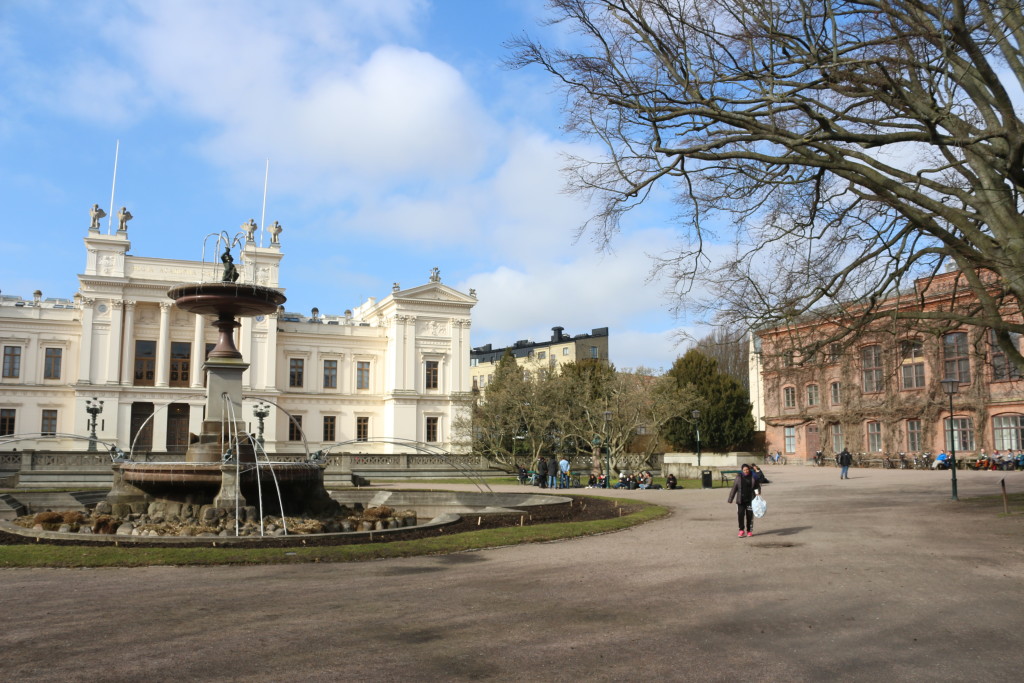 Walking through the beautiful small city of Lund in Sweden.