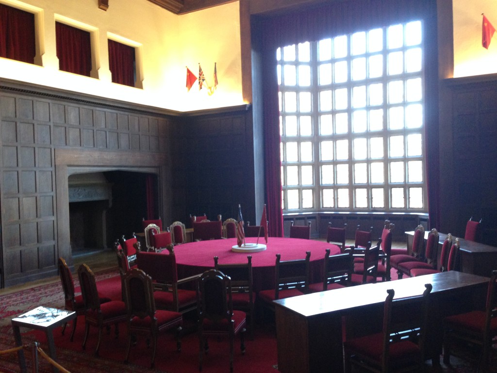 Feeling the touch of history when visiting the rooms of the famous Potsdam Conference in  Cecilienhof