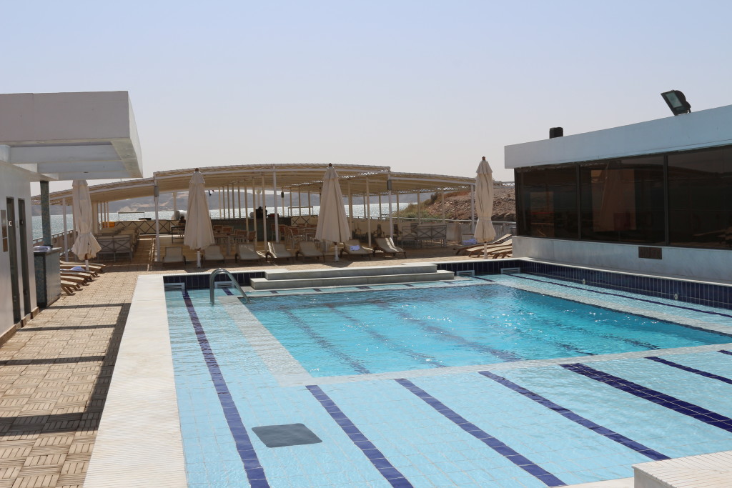 Pool deck of MS Omar El Khayam