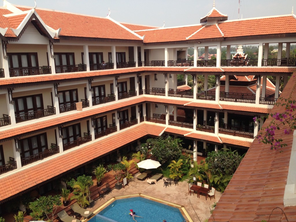 The hotel in Siem Reap could be almost considered a small resort